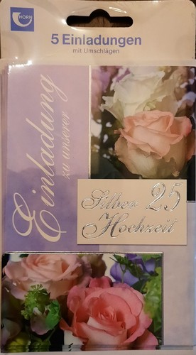 Einladungen zur silberhochzeit - einladungen,