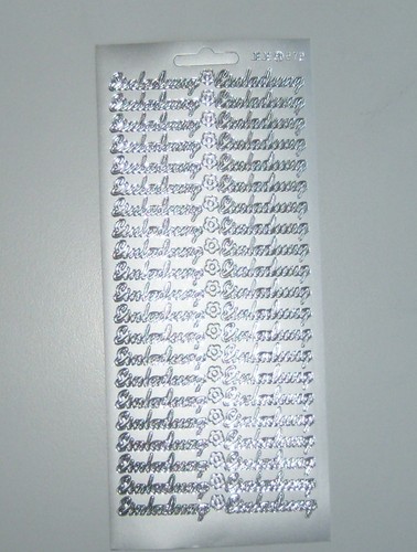 1bg sticker silber einladung - ,