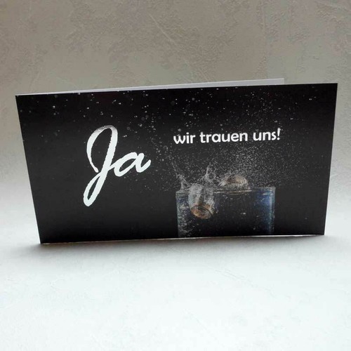 Hochzeitskarte wir trauen - hochzeitskarte, ja
