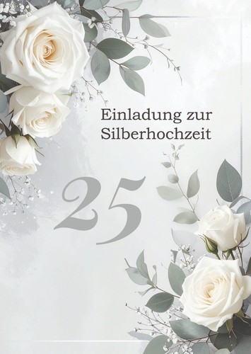 Einladung silberhochzeit - einladung,