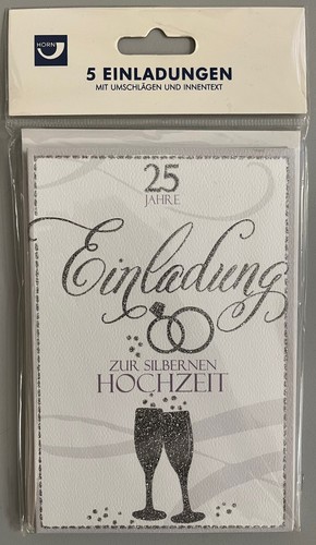 Einladungen zur silberhochzeit - einladungen,