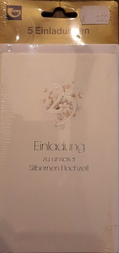 Einladungen zur silberhochzeit - einladungen,