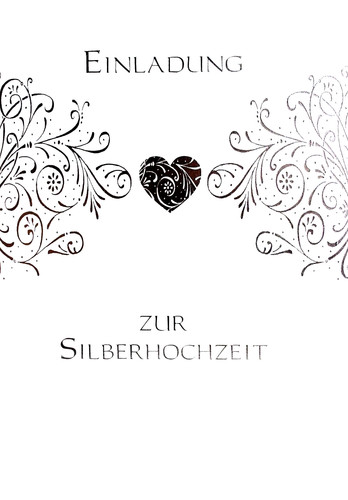 Einladungen zur silbernen
